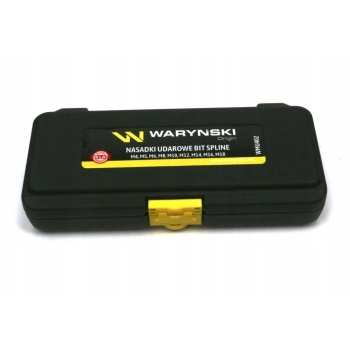 Zestaw nasadek udarowych 1/2 typu SPLINE WARYŃSKI