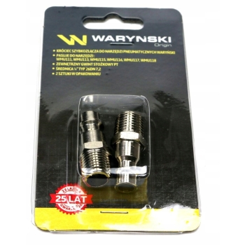 Końcówka do narzędzi pneumatycznych 1/4 2x WARYŃSK