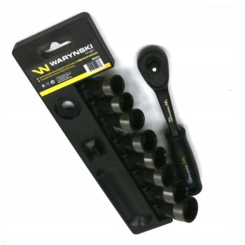 Zestaw nasadek 3/8 z grzechotką 15-24mm WARYŃSKI, WMZ015