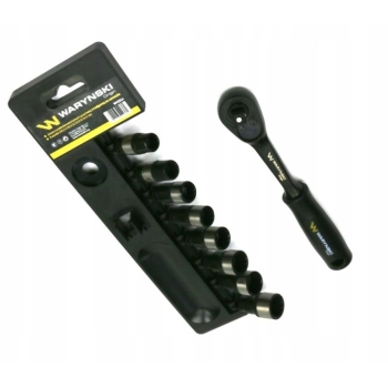 Zestaw nasadek 3/8 z grzechotką 10-17mm WARYŃSKI, WMZ014