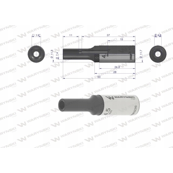 Nasadka dwunastokątna 1/4 długa 4.5 mm WARYŃSKI