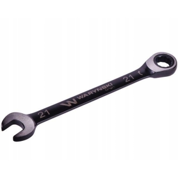 Klucz płasko oczkowy 21 mm z grzechotką WARYŃSKI, WMK060