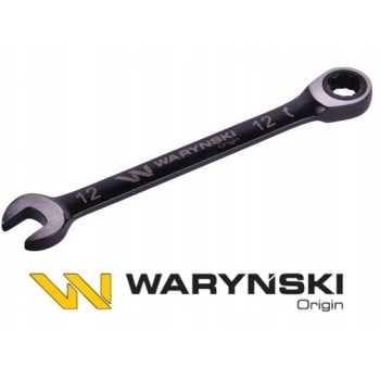 Klucz płasko oczkowy 12 mm z grzechotką WARYŃSKI, WMK051