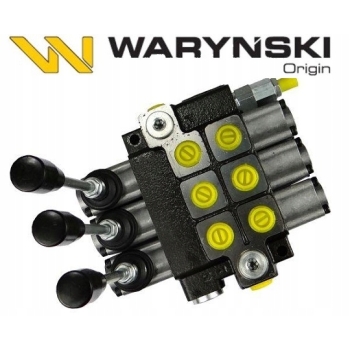 Rozdzielacz hydrauliczny 3 sekcje 40L WARYŃSKI, W-ROZ40L/3