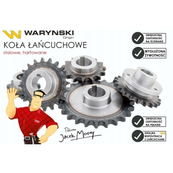 Koło zębate hartowane 06B-1 (R1 3/8) Z-24 WARYŃSKI