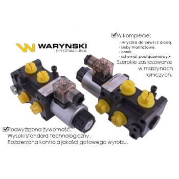 Elektrozawór dzielnik kierunkowy G1/2 50L WARYŃSKI
