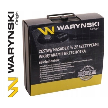 Zestaw nasadek bity szczypce 60 el. WARYŃSKI, WMZ068