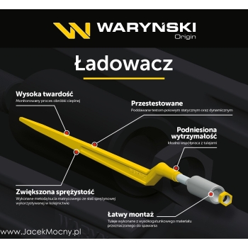 Ząb ładowacza prosty uniwersalny L-810mm WARYŃSKI
