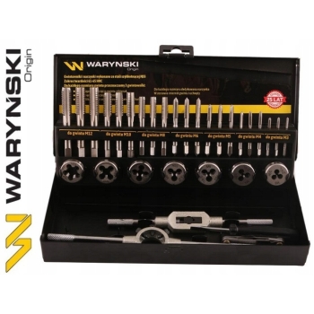 Zestaw narzynek i gwintowników M3-M12 WARYŃSKI, WMG032