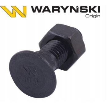 Śruba kpl płużna podsadzana M12x40mm 25x WARYŃSKI, W-608101240