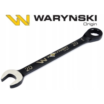 Klucz płasko oczkowy 20 mm z grzechotką WARYŃSKI, WMK059