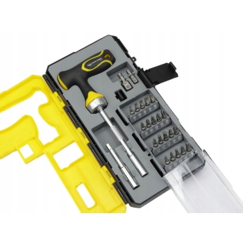 Zestaw końcówek wkrętakowych bitów z uchwytem grzechotkowym typu T WARYŃSKI