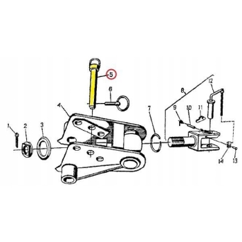 Sworzeń wspornika haka URSUS C-360 46551520