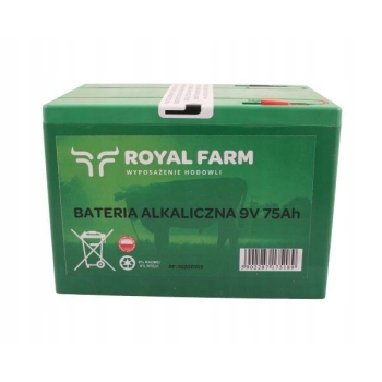 Bateria do pastucha elektryzatora alkaliczna 75Ah 9V do ECOSTOP ROYAL FARM, RF-10200103
