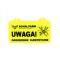 Tabliczka informacyjna UWAGA OGRODZENIE ELEKTRYCZNE , ROYAL FARM, RF-101101103