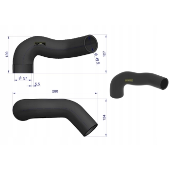 Przewód chłodnicy 3382985M1I WARYŃSKI