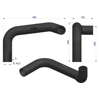 Przewód podwójne kolano Z-056 Bizon WARYŃSKI