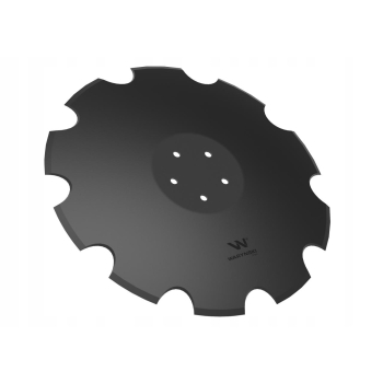 Talerz uzębiony Z-10 fi 510 5/98 4mm stal borowa prosta piasta WARYŃSKI, W-75107440