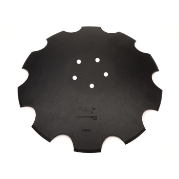 Talerz uzębiony Z-10 fi 460 5/98 3,5 mm stal borowa prosta piasta WARYŃSKI