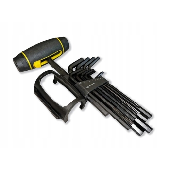 Klucze imbusowe hex długie 13szt CrV od 1.5 do 10mm z uchwytem WARYŃSKI, WMK187