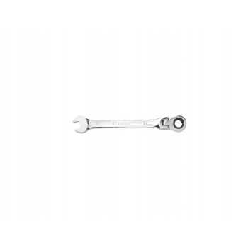 Klucz płasko-oczkowy z grzechotką łamany przegubowy 11 mm TEGER T-W-KPOGL11