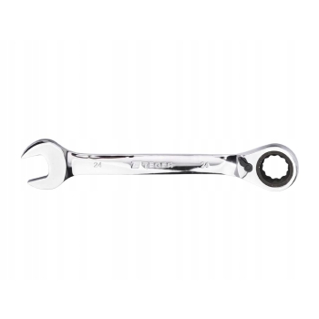 Klucz płasko-oczkowy z grzechotką odgięty 24 mm TEGER T-W-KPOGO24
