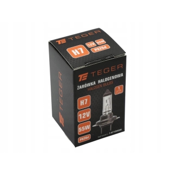 Żarówka H7 12V 55W PX26d 10 sztuk TEGER
