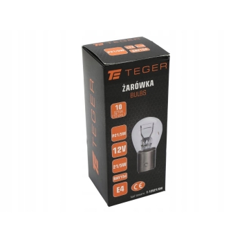 Żarówka 12V 21/5W BAY15d 10 sztuk TEGER