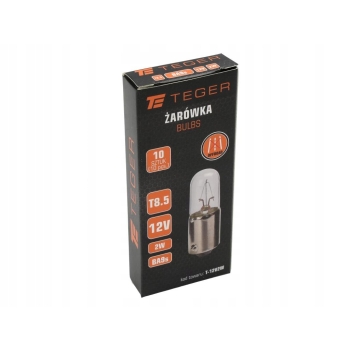 Żarówka 12V 2W BA9s 10 sztuk TEGER