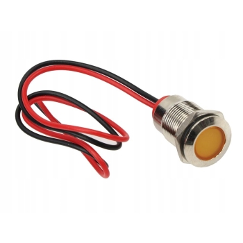 Lampka kontrolna deski rozdzielczej LED FI12 12/24V pomarańczowa, LKL8O