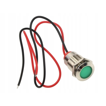 Lampka kontrolna deski rozdzielczej LED FI12 12/24V zielona, LKL8G