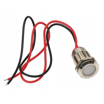 Lampka kontrolna deski rozdzielczej LED FI12 12/24V biała, LKL8W