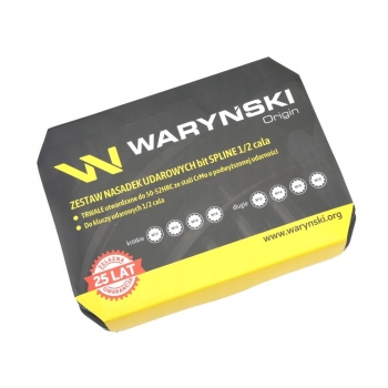 Zestaw nasadek udarowych 1/2 bit spline WARYŃSKI