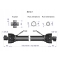 Wał wałek WOM 510-720mm 210Nm 10210 CE 2020 seria 1R WA21-51 ROYAL FARM