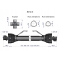Wał wałek WOM 760-1070mm 270Nm 40240 CE 2020 seria 2R WA25-71 ROYAL FARM