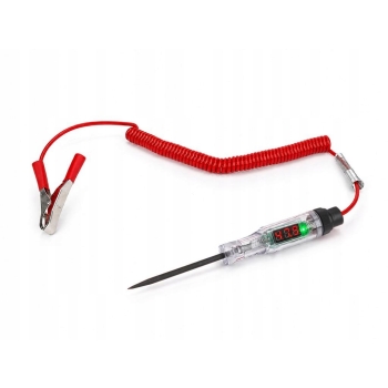 Próbnik tester napięcia samochodowy z wyświetlaczem LCD DC 3-48V CE TEGER, T-W-WTN002