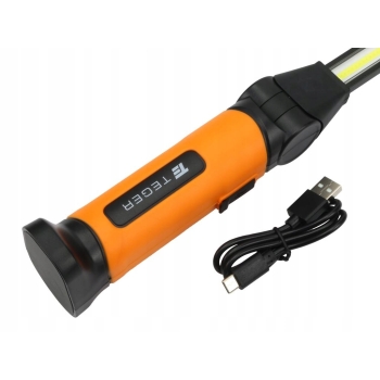 Lampa warsztatowa LED COB łamana z przegubem 1120lm 4000mAh TEGER