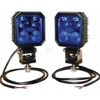 Zestaw lamp roboczych belki opryskiwacza, niebieska 2szt. 2x9W, LA100021