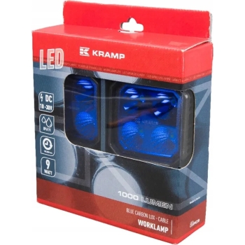 Zestaw lamp roboczych belki opryskiwacza, niebieska 2szt. 2x9W