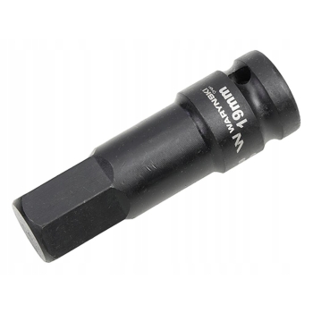 Nasadka udarowa 1/2, imbusowa 19mm hex H19 ze stali CrMo WARYŃSKI, WMU239