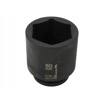 Nasadka udarowa, sześciokątna 1 bardzo długa 80mm CrMo d.125mm WARYŃSKI, WMU476