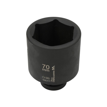 Nasadka udarowa, sześciokątna 1 bardzo długa 70mm CrMo d.125mm WARYŃSKI, WMU470
