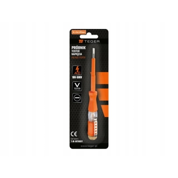 Próbnik tester napięcia 3,0x140mm, AC 100-500V Cert. CE TEGER