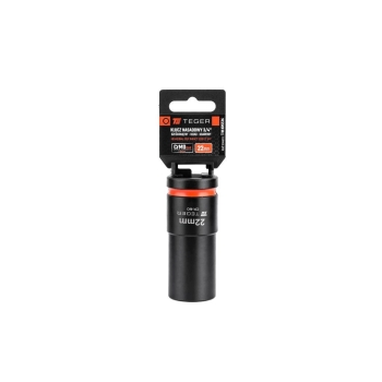 Klucz nasadowy nasadka udarowa 3/4 sześciokątna długa 22 mm Cr-Mo TEGER, T-W-KNS536